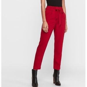 Express | High Waisted Paperbag Ankle Pant